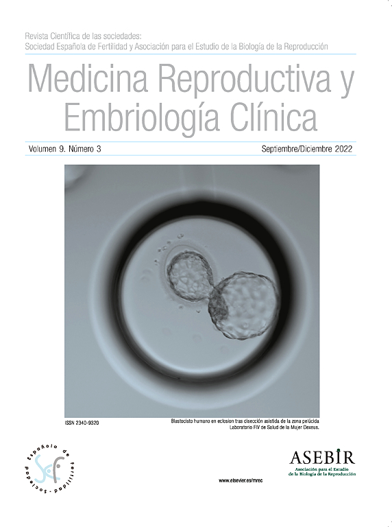 Go to journal home page - Medicina Reproductiva y Embriología Clínica